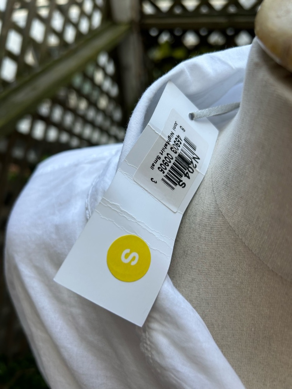 Women’s Nightshirt, Long Sleeve Button-Up White Cotton Shirt -Small
NWT - Picture 5 of 10